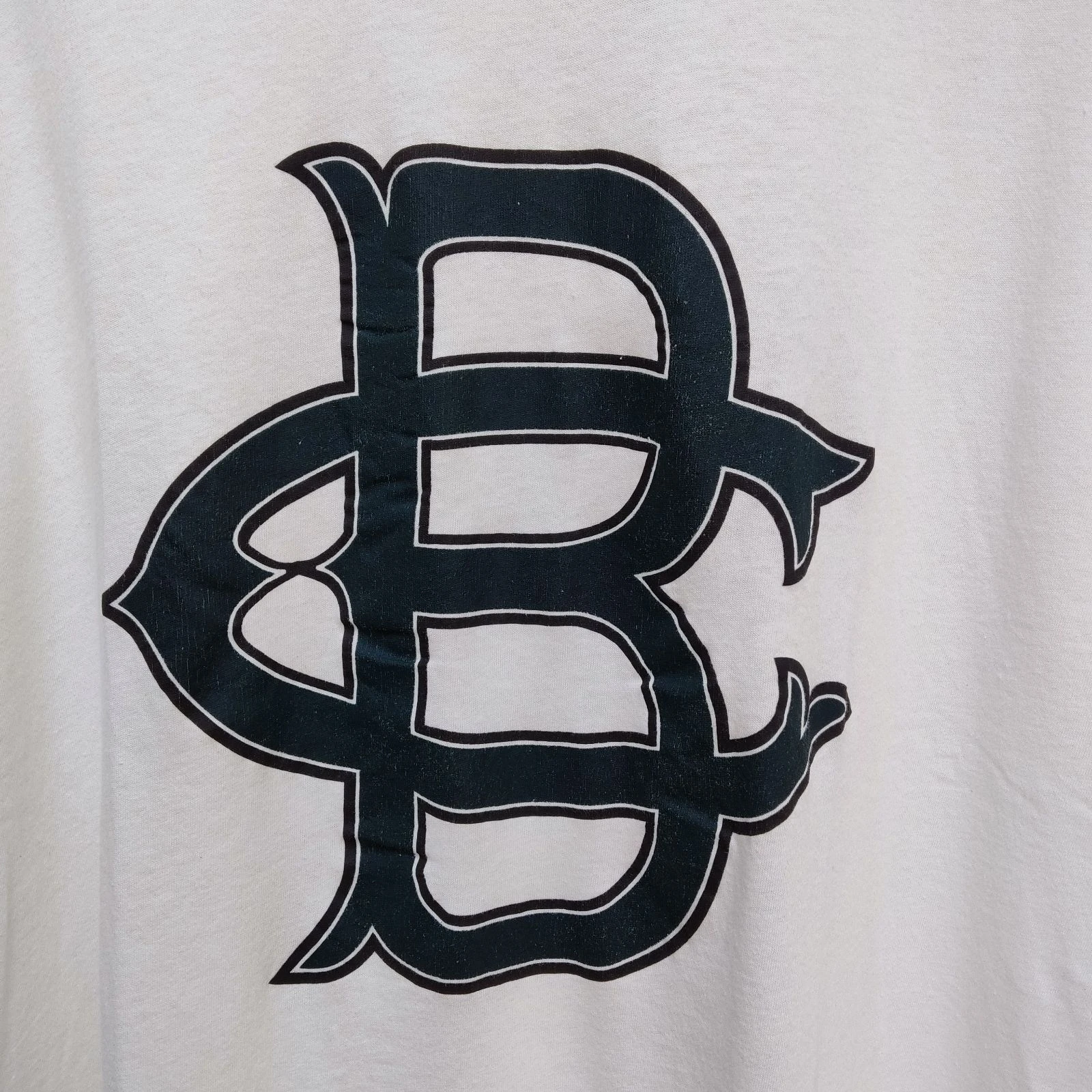 Cole Buxton Size XL T-Shirt CB Béisbol Vintage Blanco bosque/Verde Negro – photo 3
